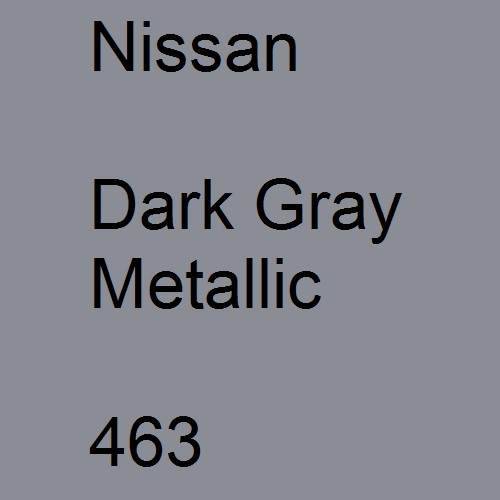 Nissan, Dark Gray Metallic, 463.